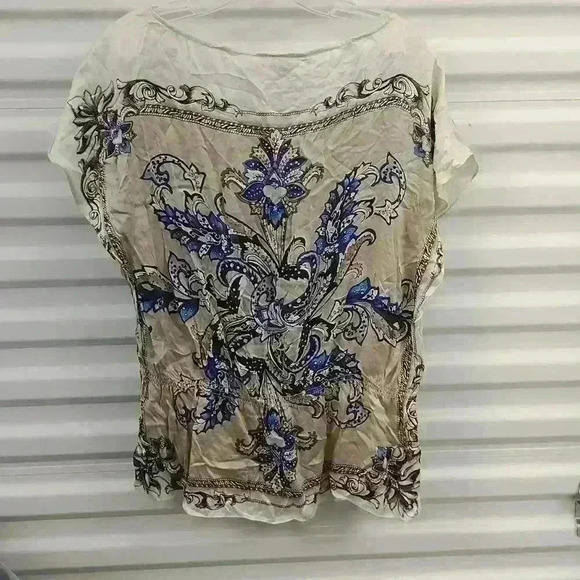 White House Black market women's silk size medium plus - Picture 5 of 5